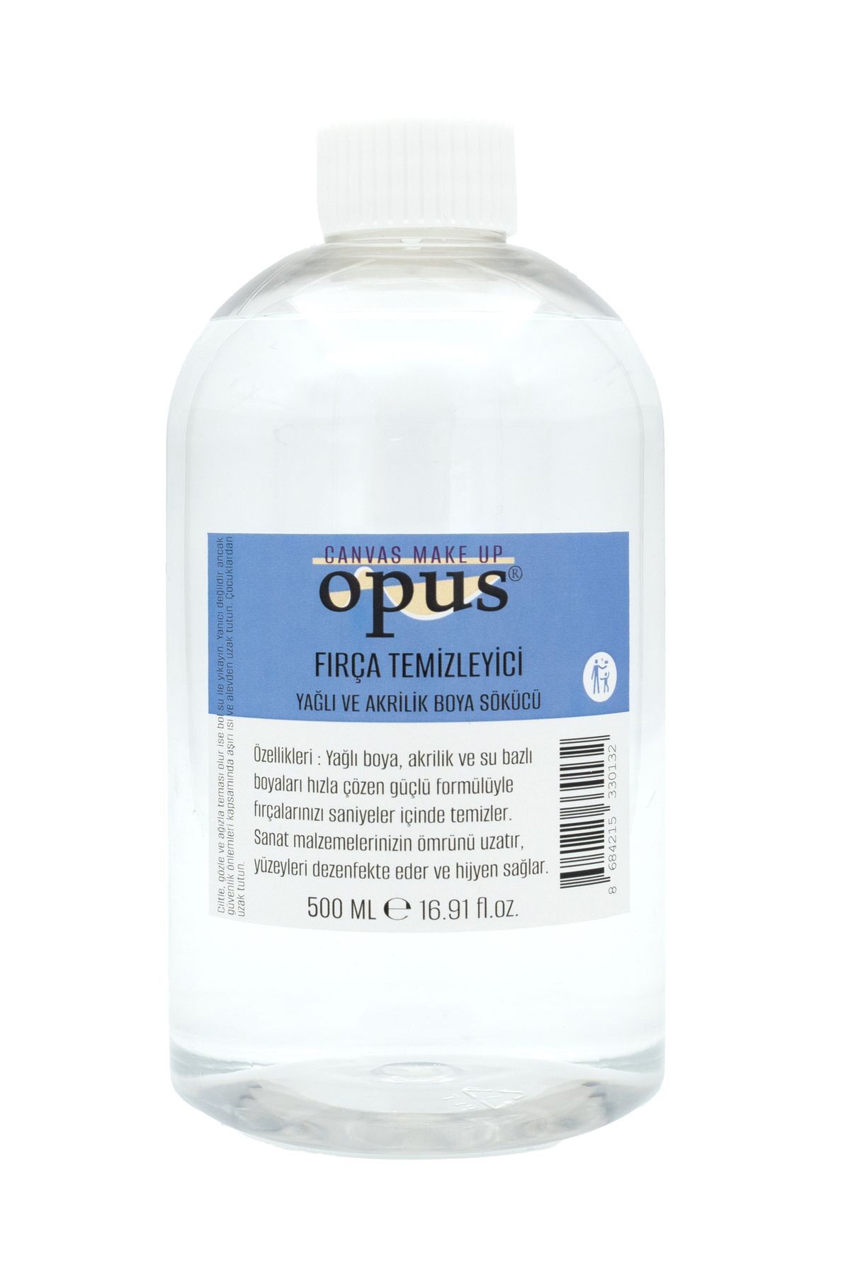 Opus Fırça Temizleyici 500ml Yağlı ve Akrilik Boya Sökücü