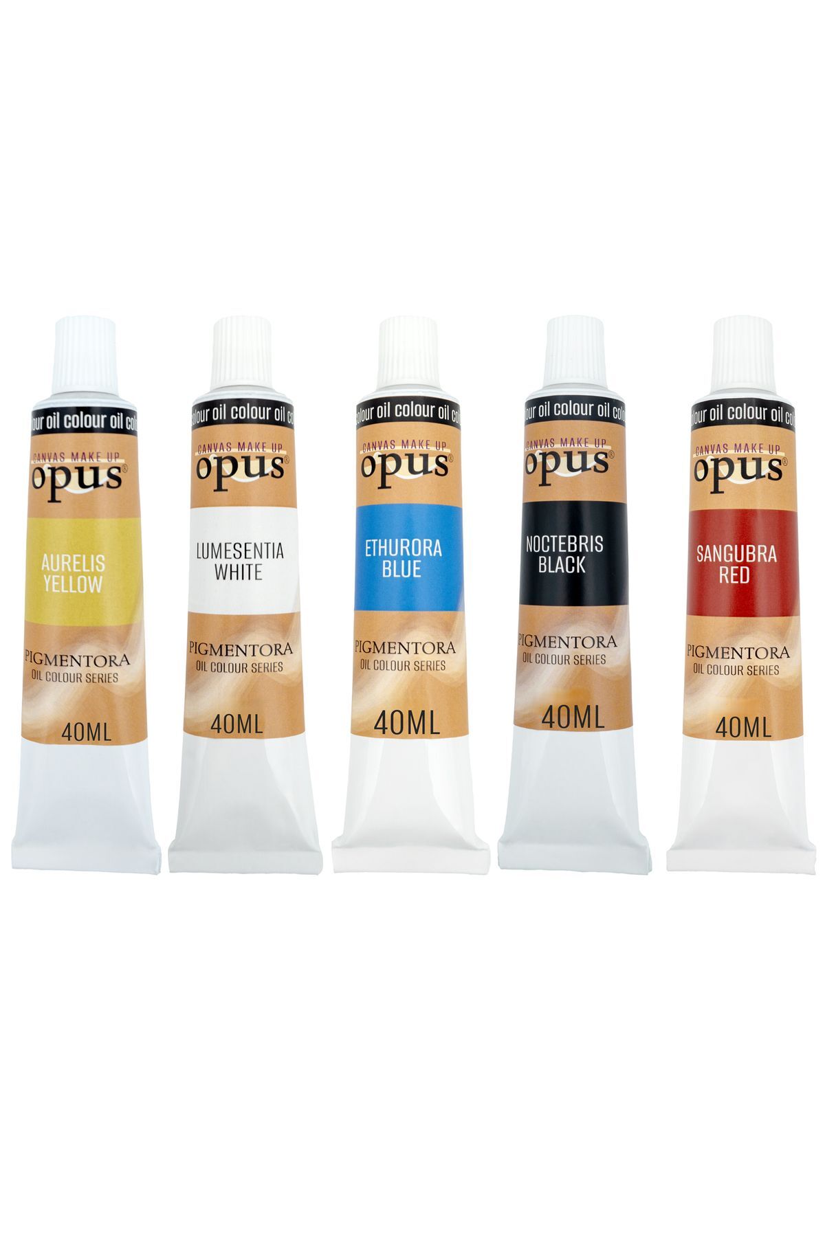Opus Yağlı Boya 40ml 5 Renk Başlangıç Seti Pigmentora Oil Colour