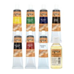 Opus Yağlı Boya 70ml 7 Renk ve 100ml Keten Yağı Pigmentora Oil Colour